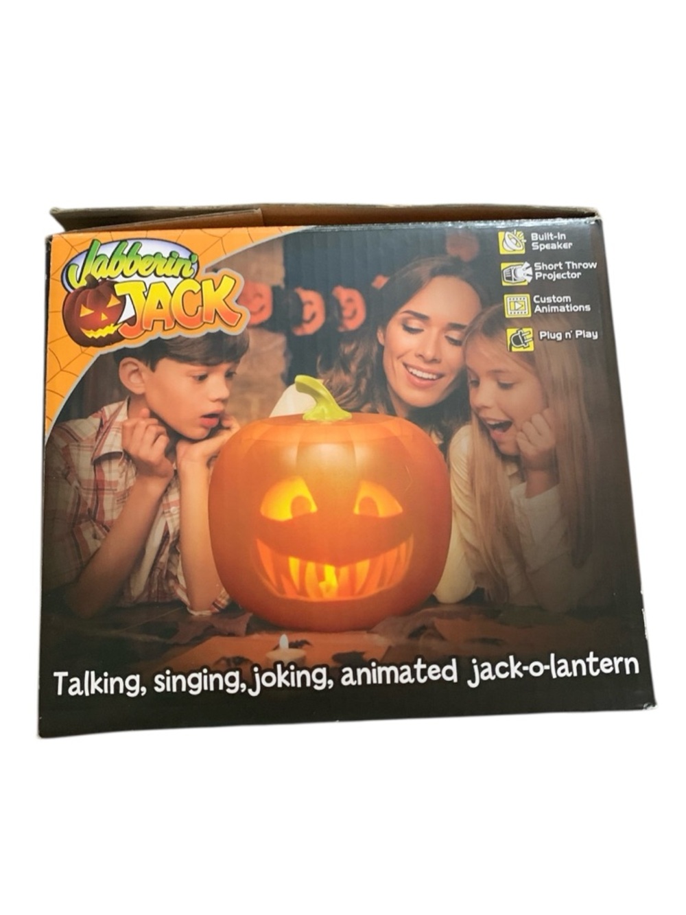 Jabberin Jack The Talking Pumpkin Animated 3D Face Cinemates Halloween Works